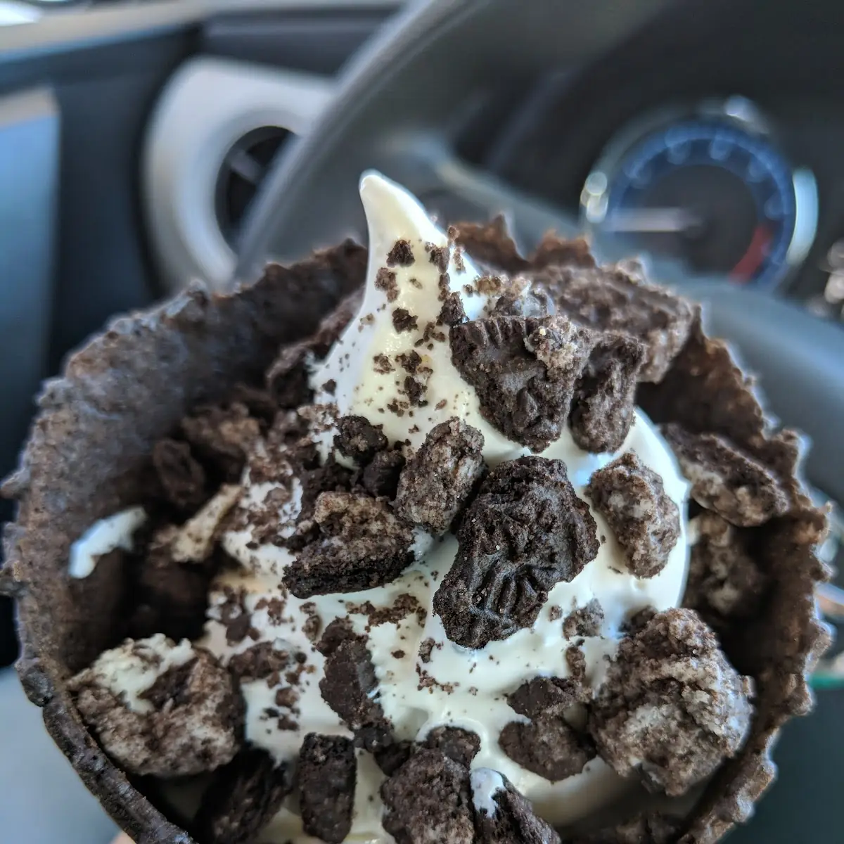 Sonic Blast Made with Oreo Cookie Pieces