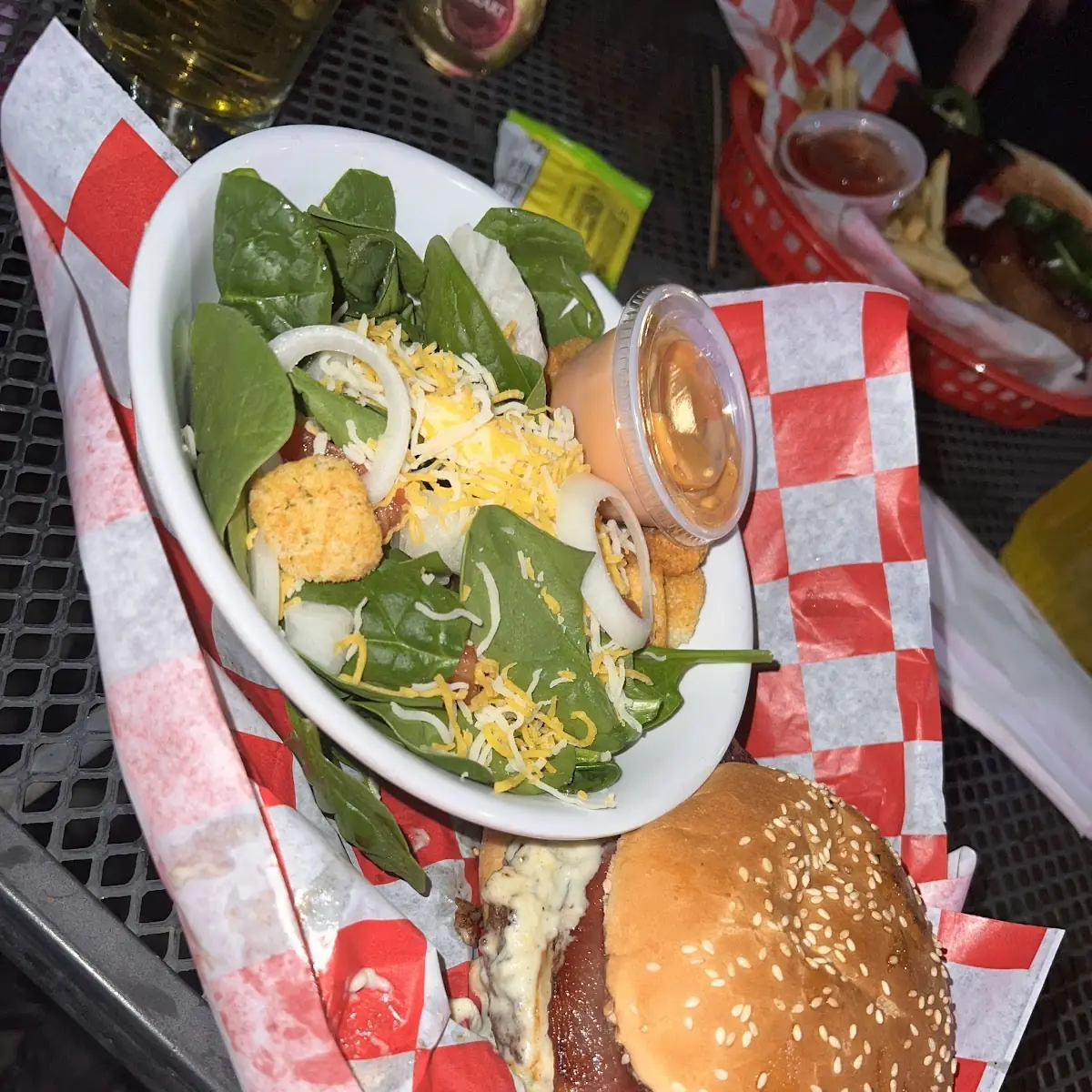 Burger with Bacon and Blue Cheese