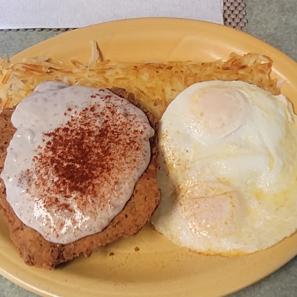 Chicken Fried Steak and 2 Eggs