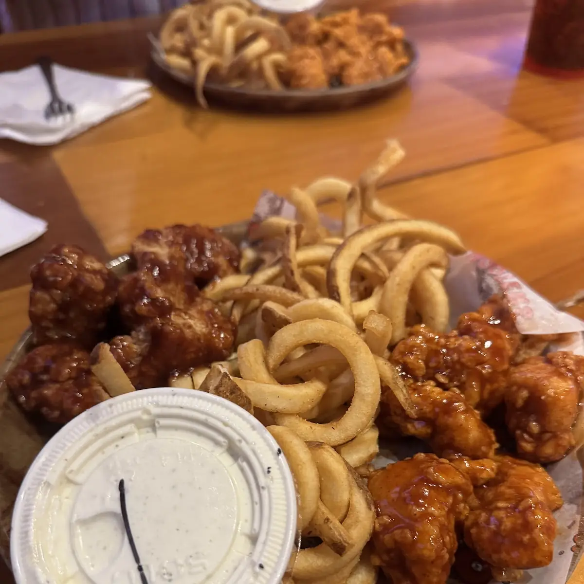 Honey BBQ Chickenand Fries