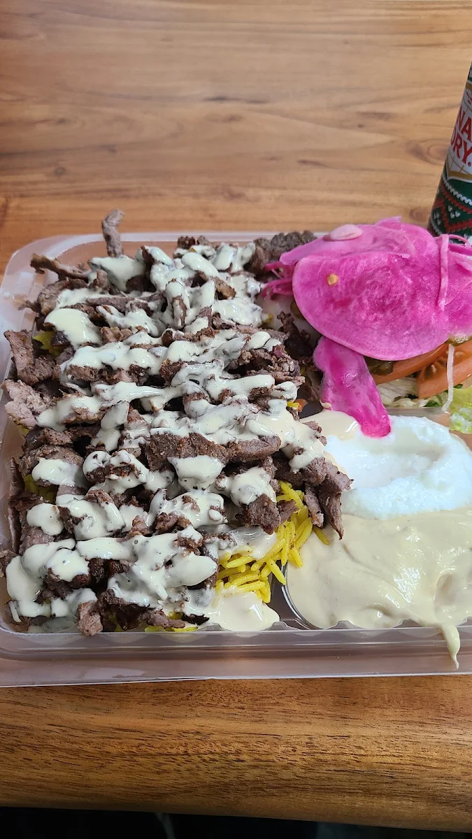 Beef Shawarma Platter with Rice