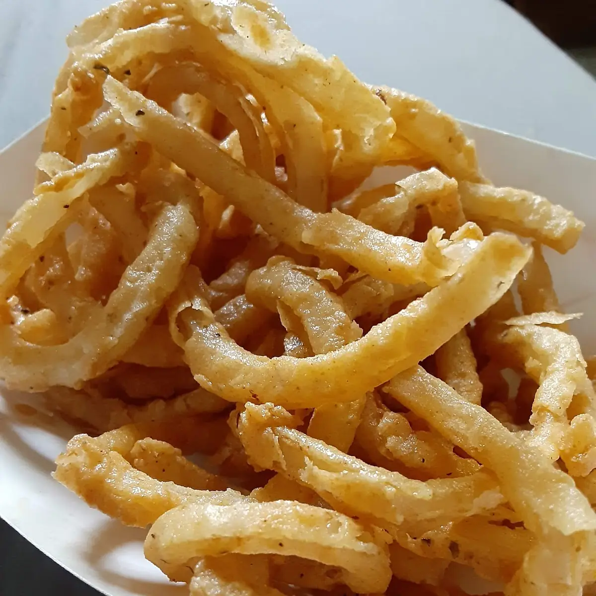 Shoestring Onion Rings