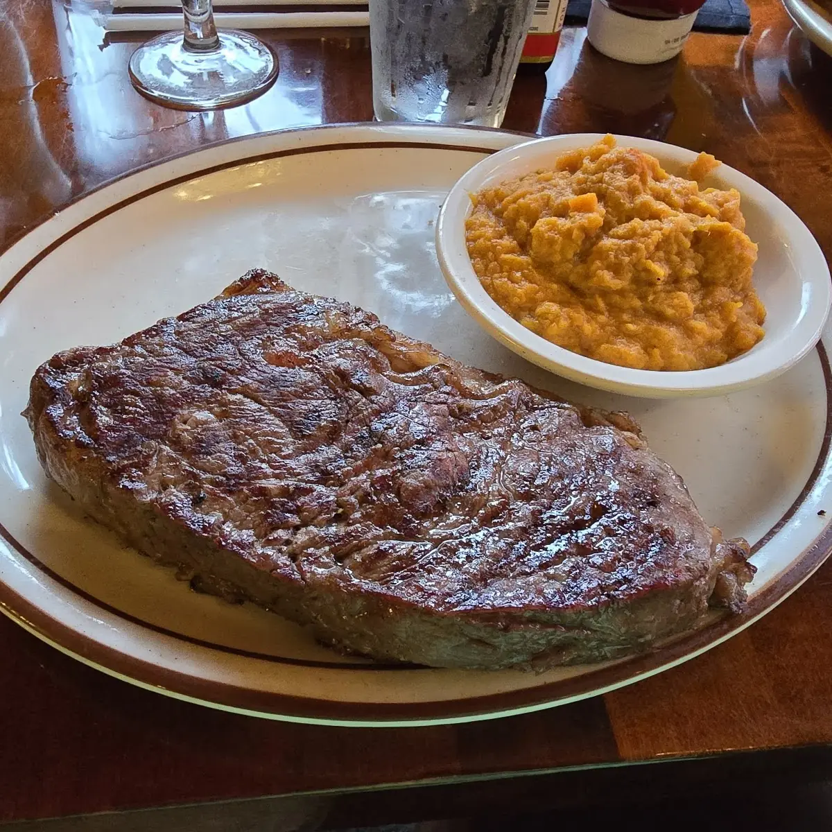 Filet Mignon and Mashed Sweet Potatoes