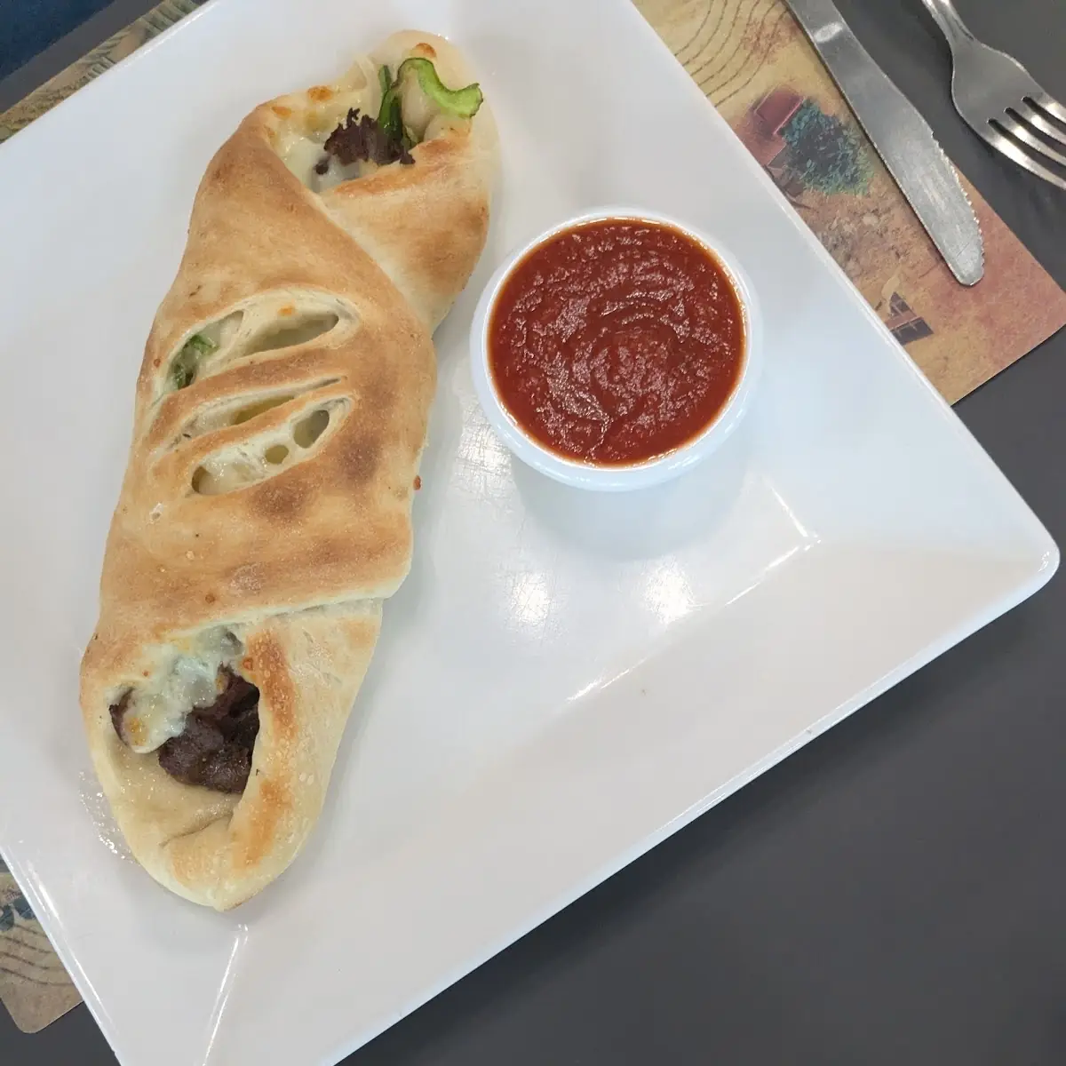 Cheesesteak Pizza Roll