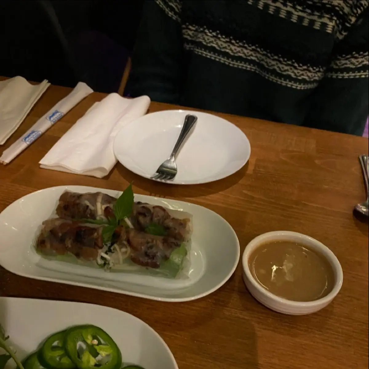 BBQ Pork Spring Rolls