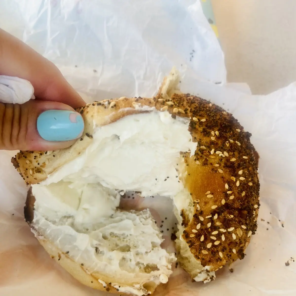 Everything Bagel with Cream Cheese