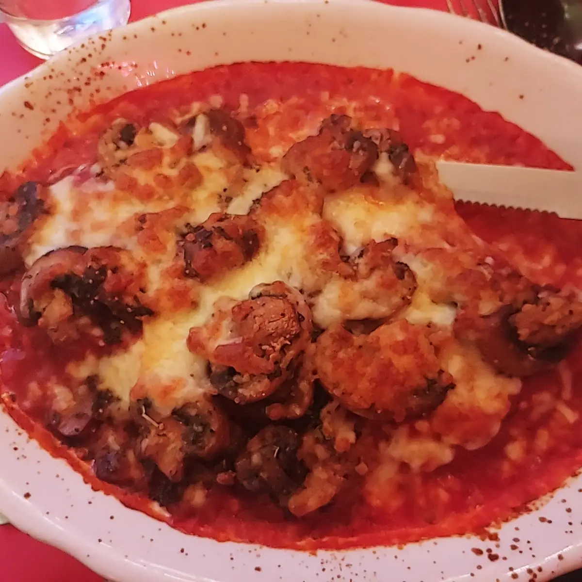 Chicken Parmesan with Sauteed Mushrooms