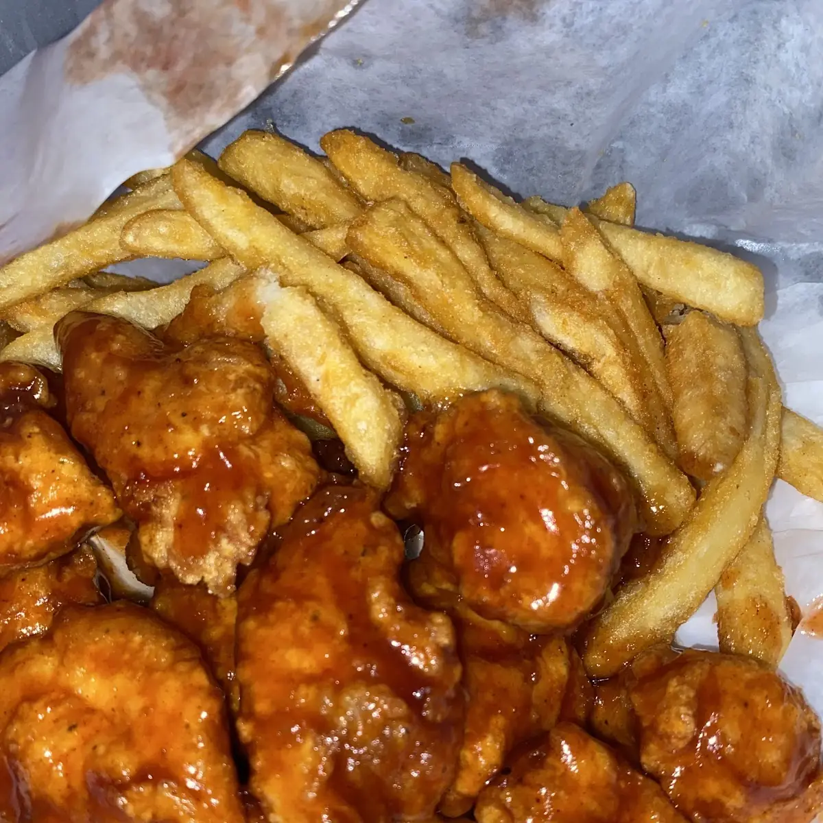 Chicken Wings and Fries