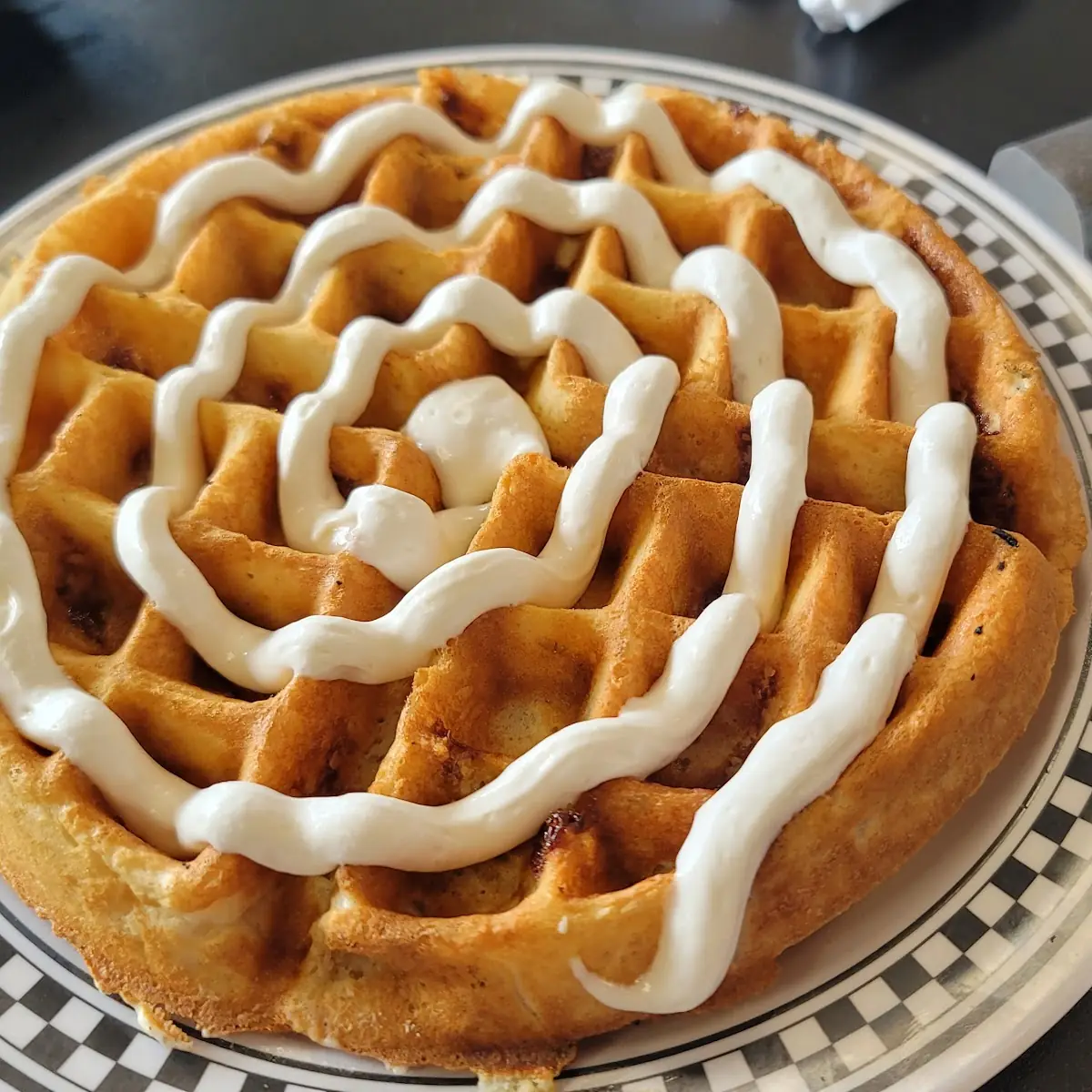 Cinnamon Roll Belgian Waffle