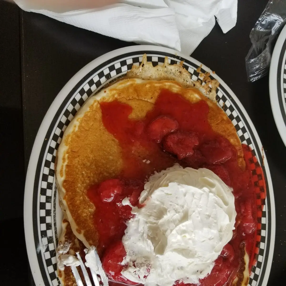 Fruit Topped Pancakes