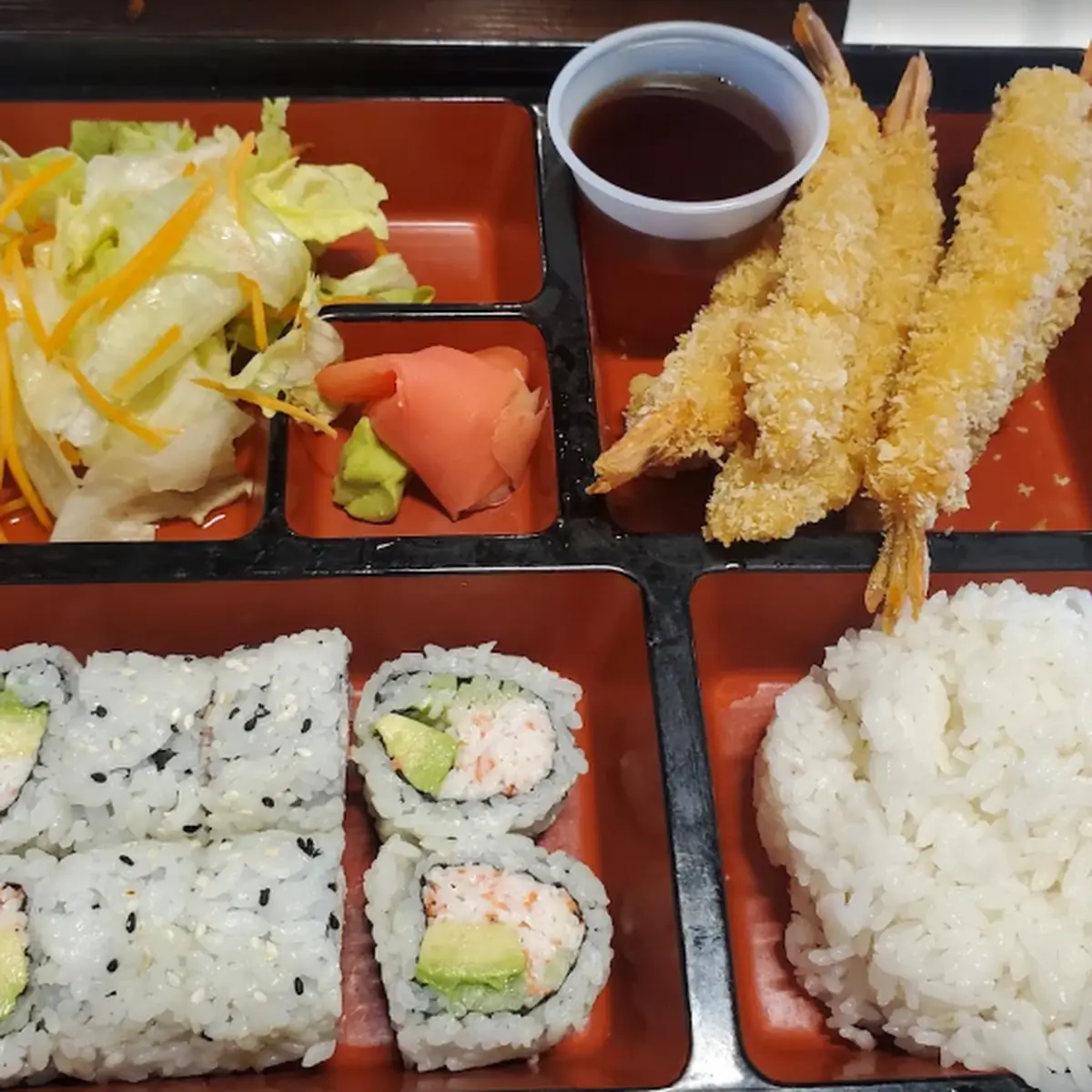 Tempura Shrimp Bento Box