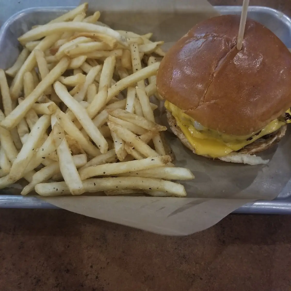 Double Cheeseburger and Fries