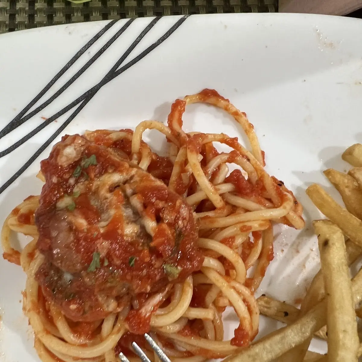 Eggplant Parm over Pasta