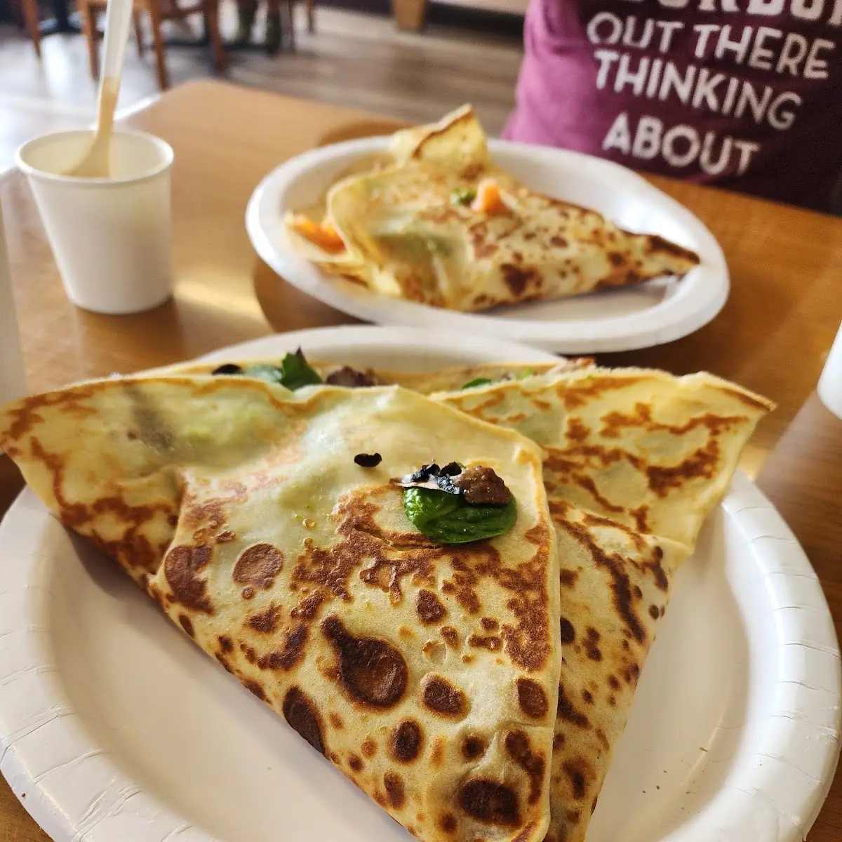 Eggs Florentine Crepe