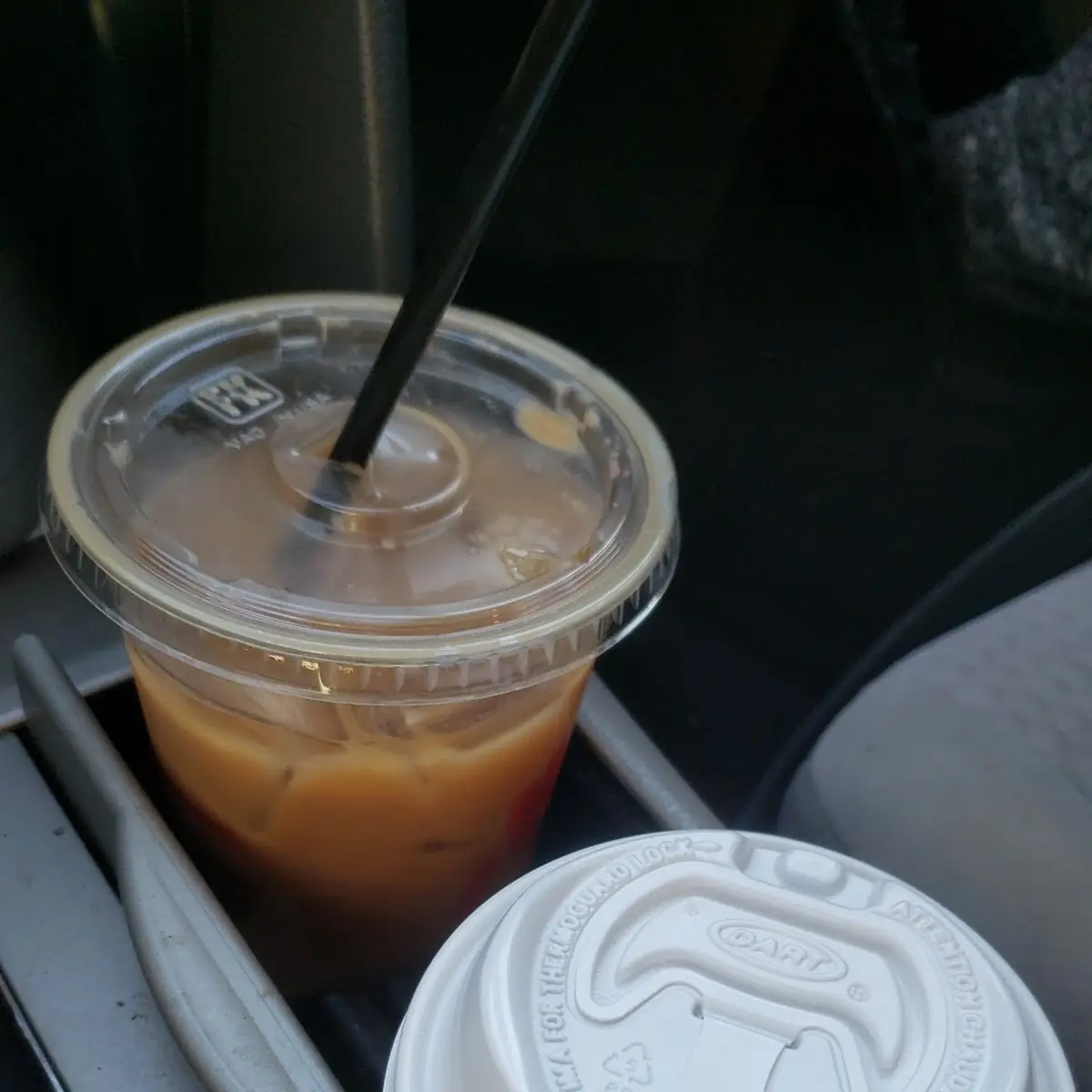 Iced Mocha and Hot Coffee