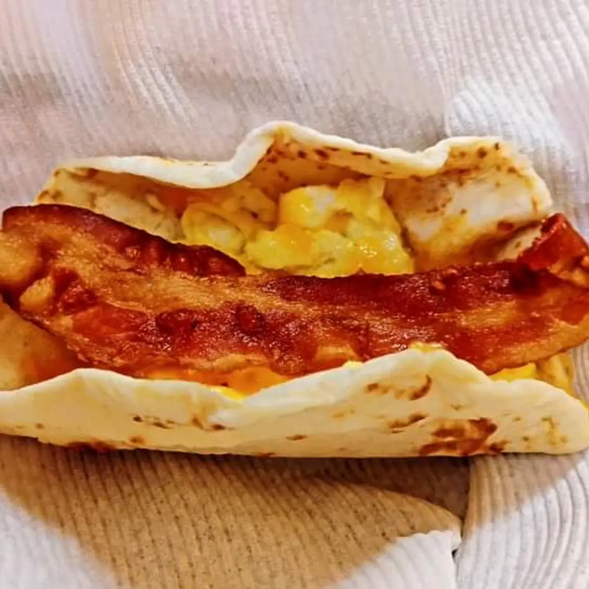Bacon Egg and Cheese Taco