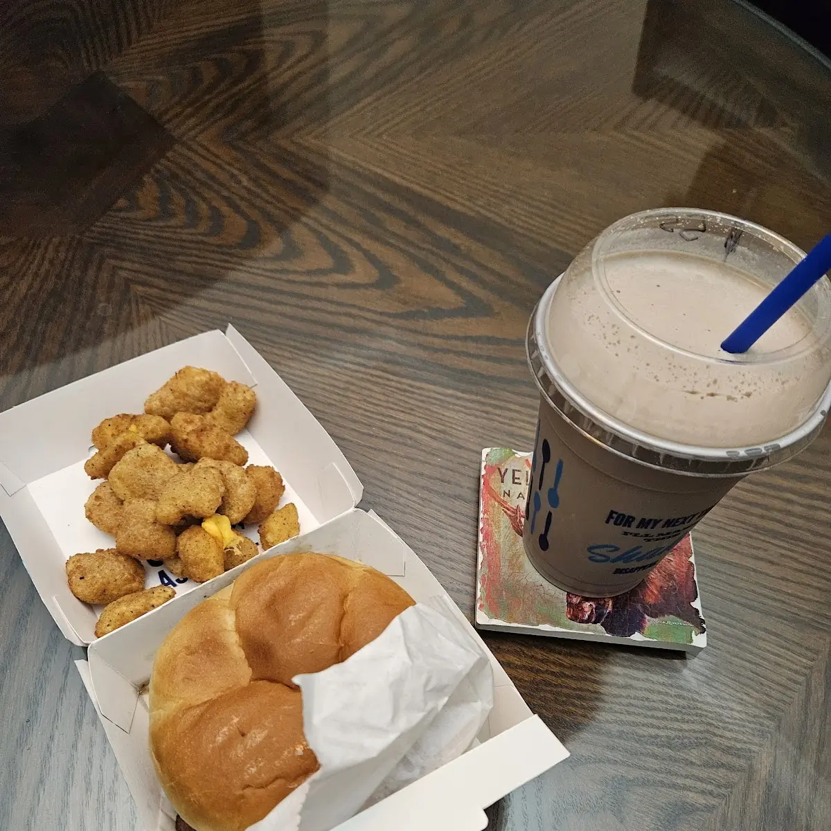 Mushroom Swiss Burger and Cheese Curds