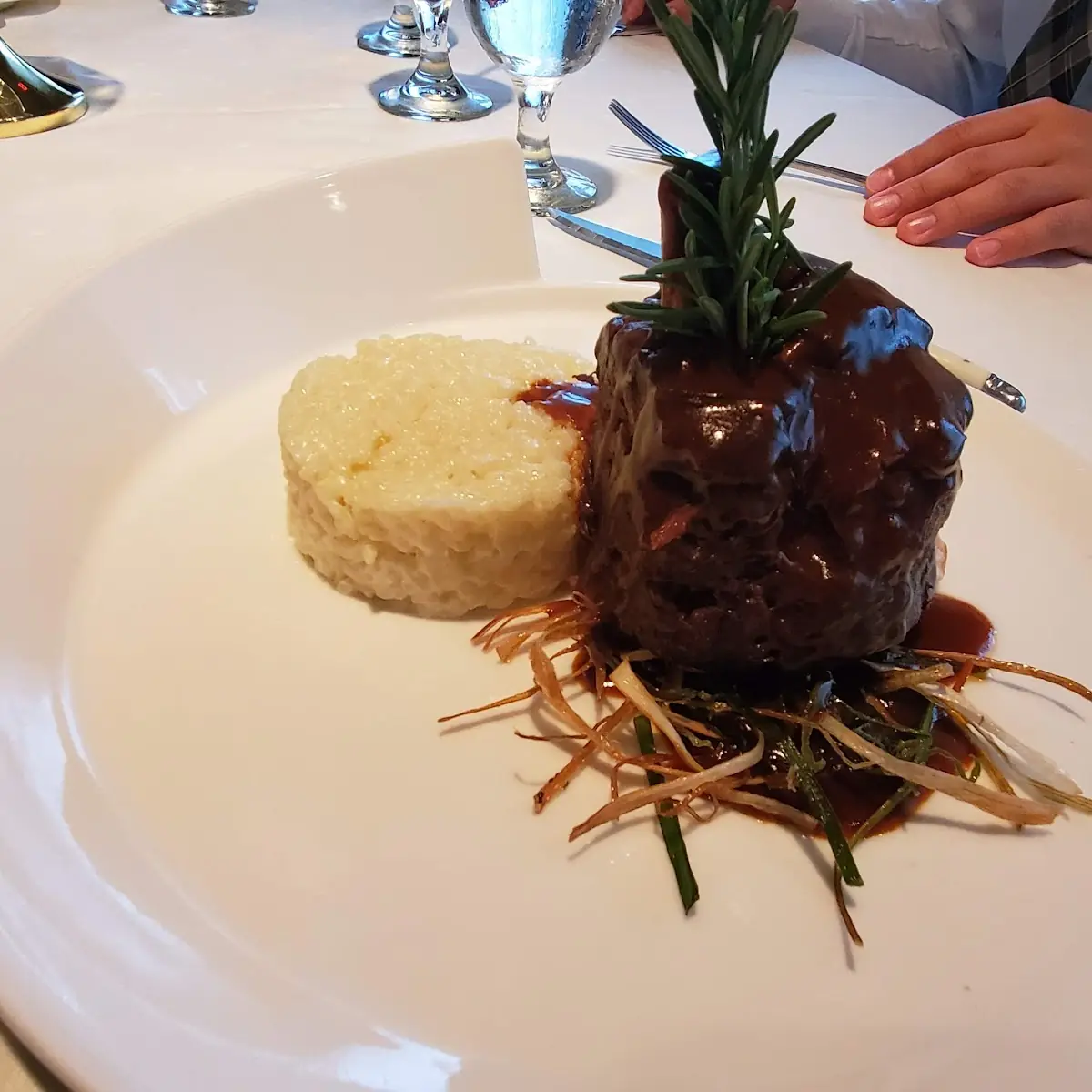 Braised Beef Tenderloin with Risotto