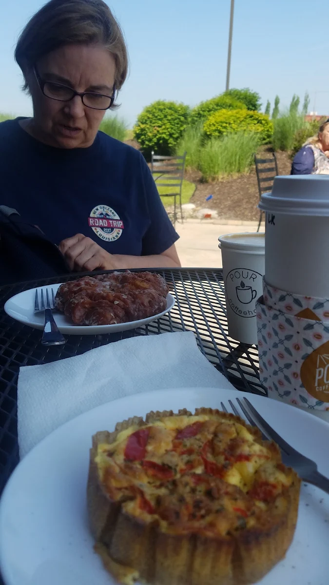 Quiche and Apple Fritter