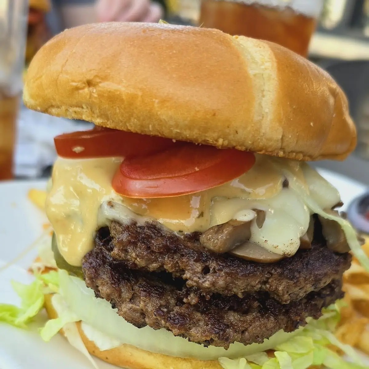 Mushroom Swiss Burger