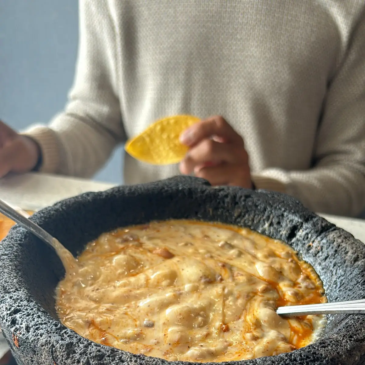 Queso Fundido Molcajeteado