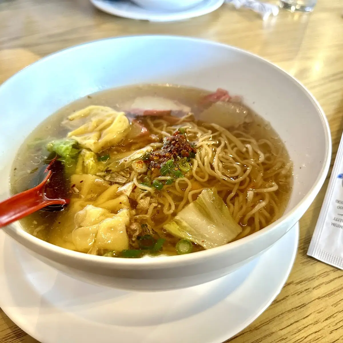 BBQ Pork Wonton Noodle Soup