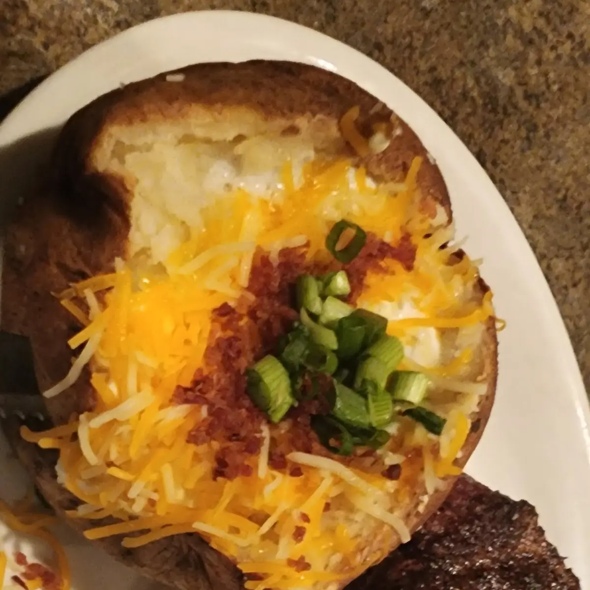 Grilled Salmon with Loaded Baked Potato