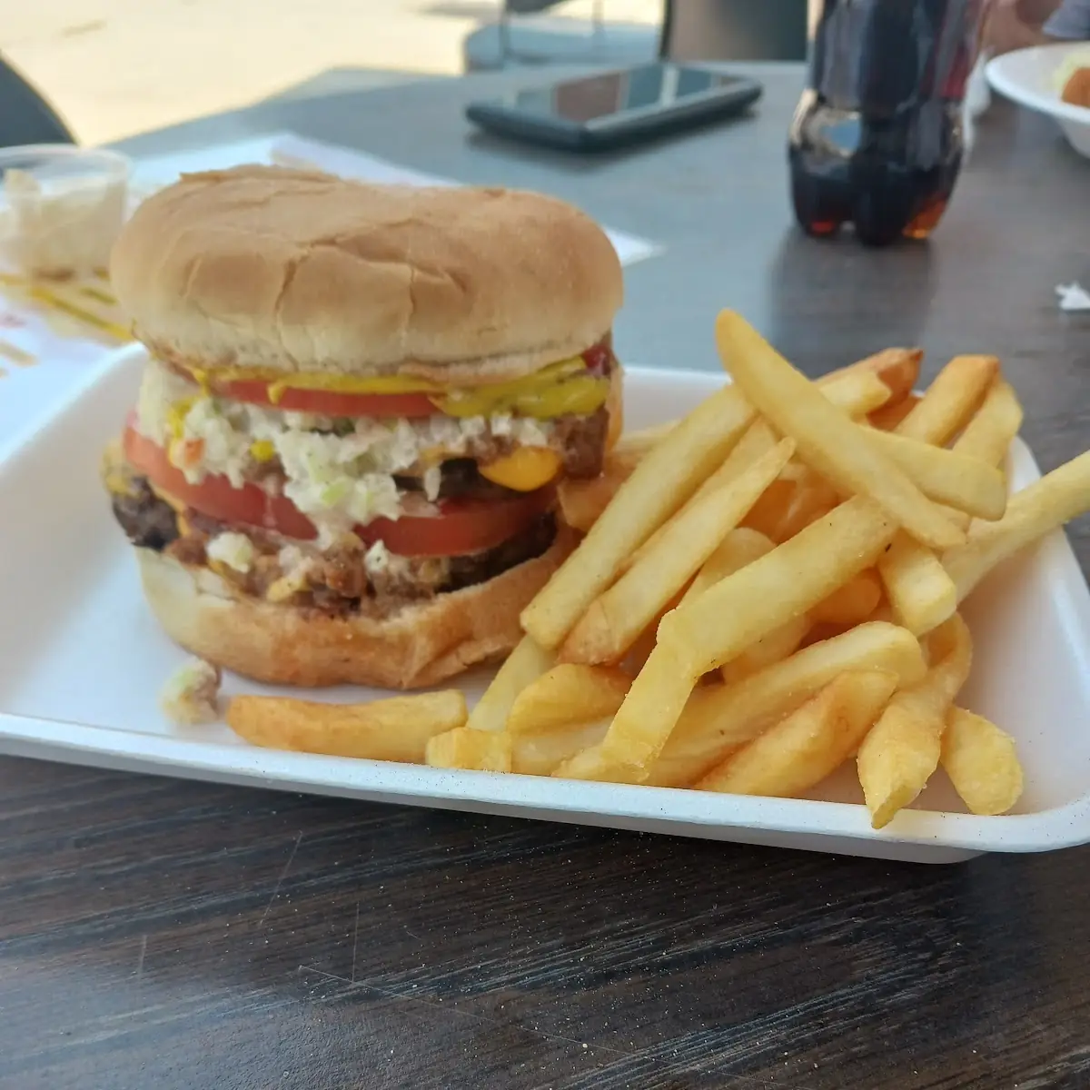 Carolina Style Double Cheeseburger