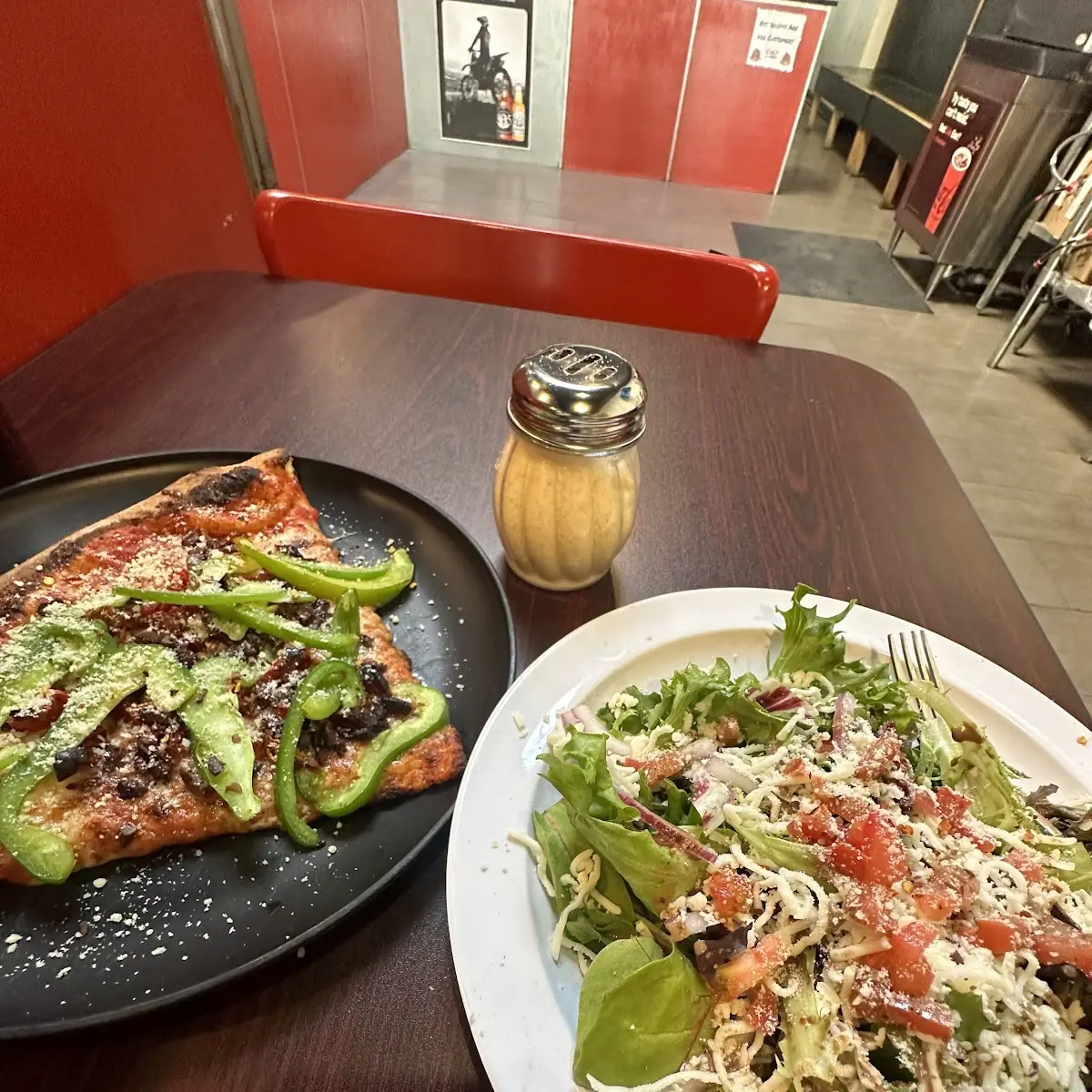 Pizza and Salad