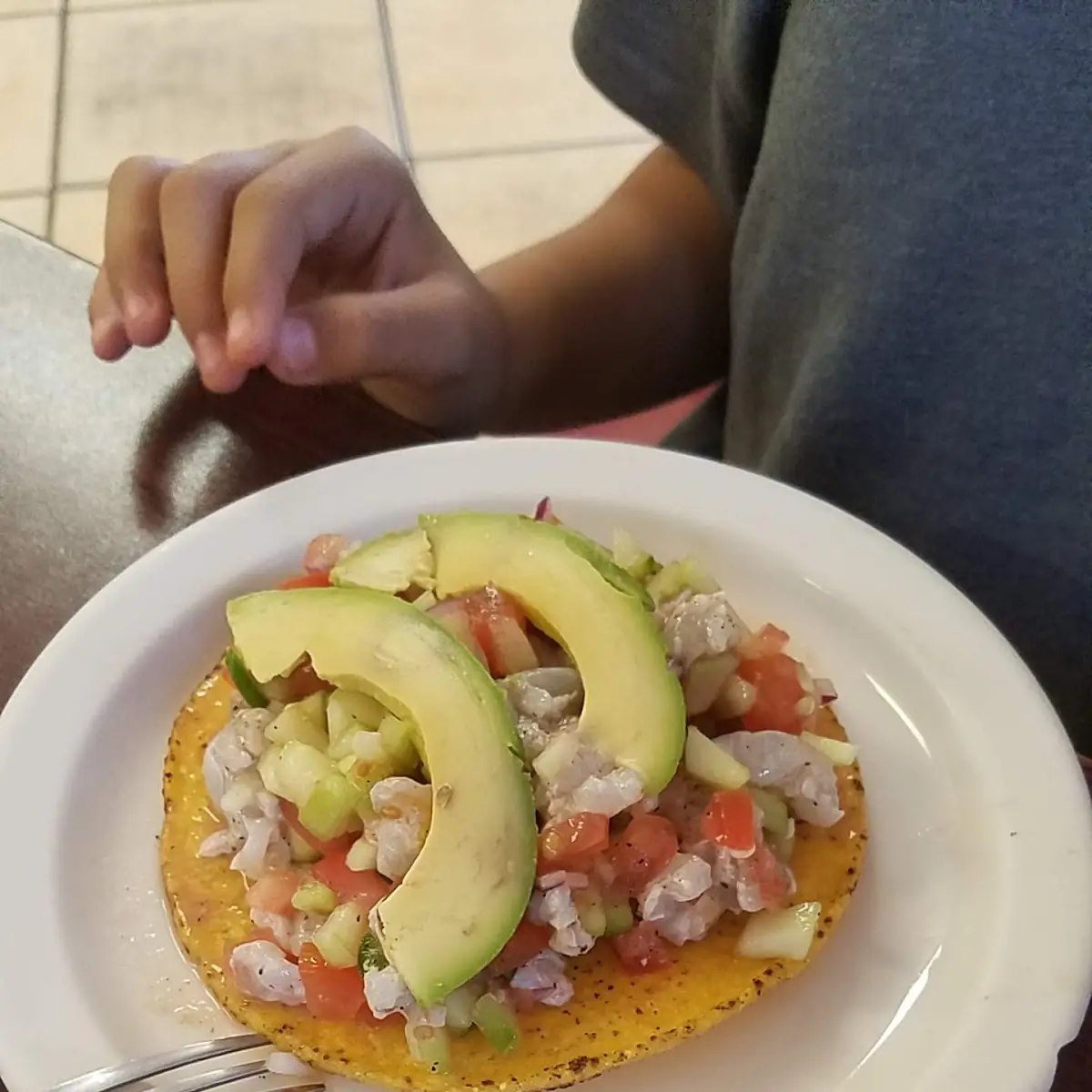 Tostada Fish Ceviche (Tostada de Ceviche Pescado)