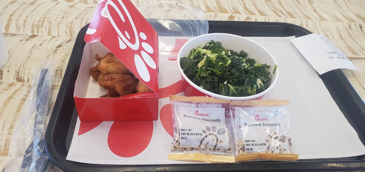 Chicken Nuggets and Kale Salad