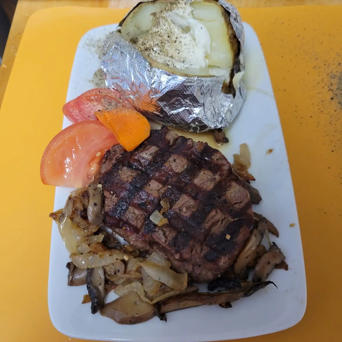 Filet Mignon and Baked Potato