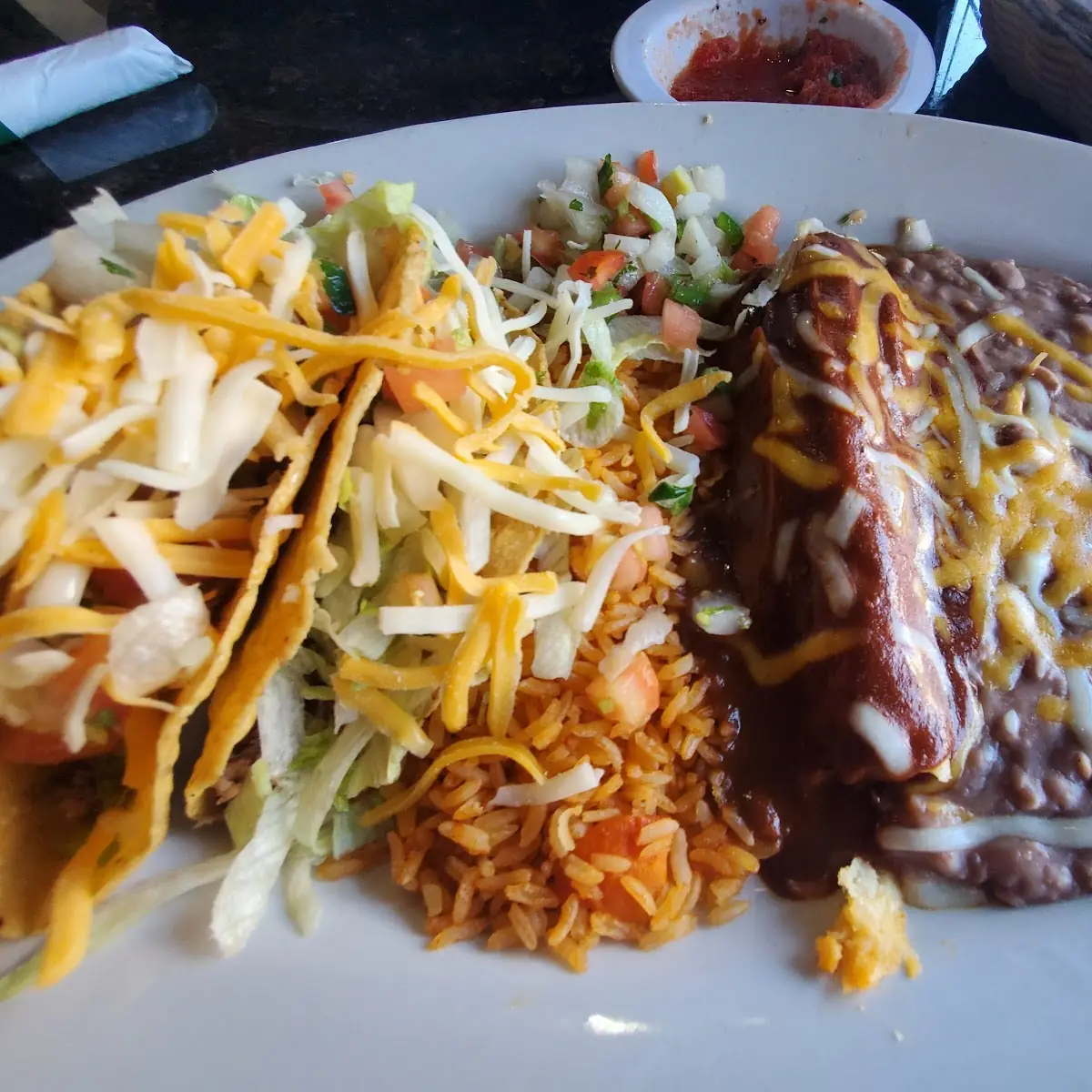 Burrito Suizo with Red Sauce