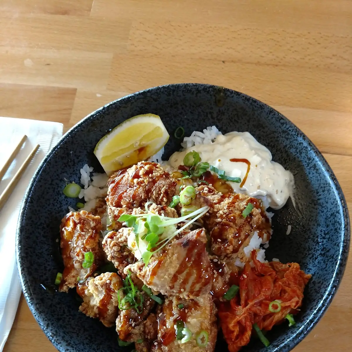 Fried Chicken over Rice