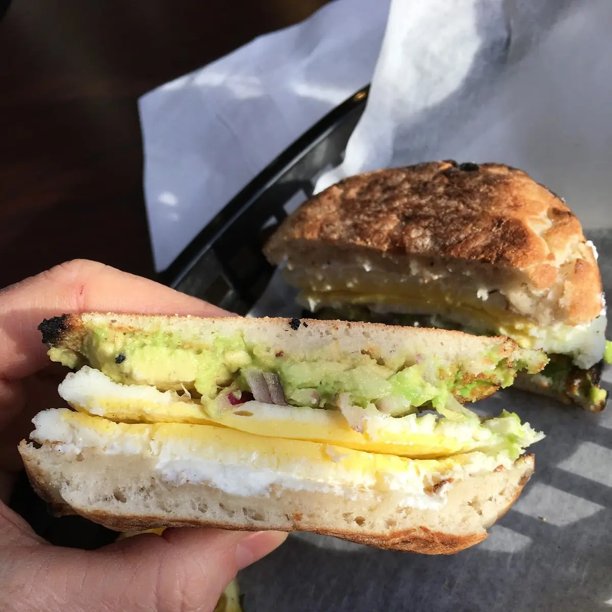 Egg and Avocado Breakfast Sandwich