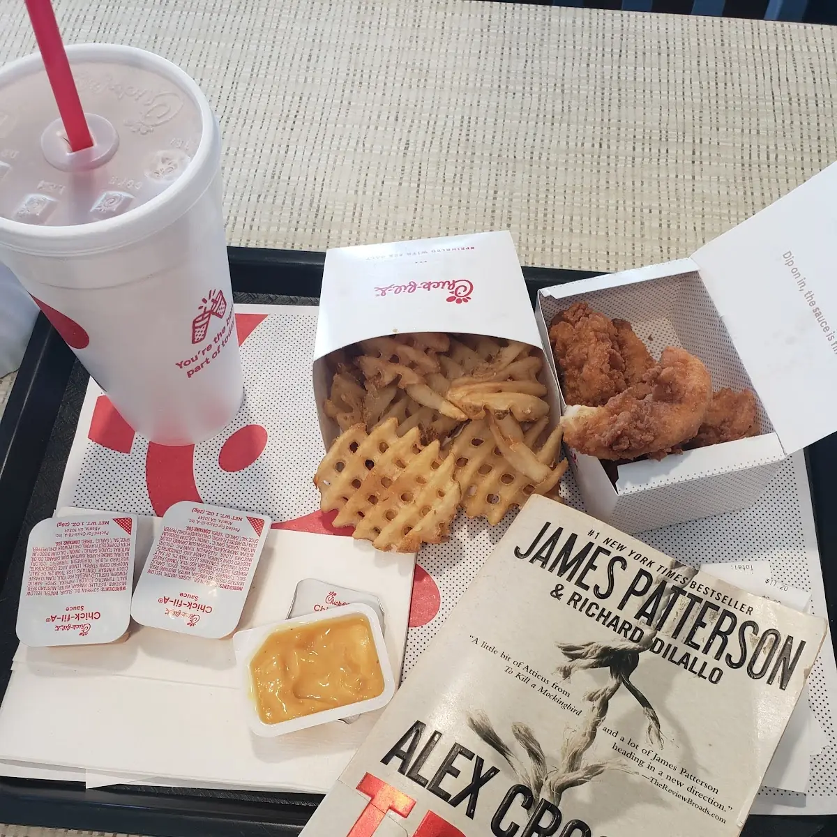 Chicken Stripsand Waffle Fries