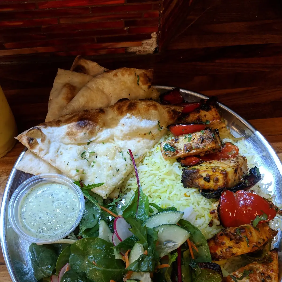Paneer Tikka with Garlic Naan
