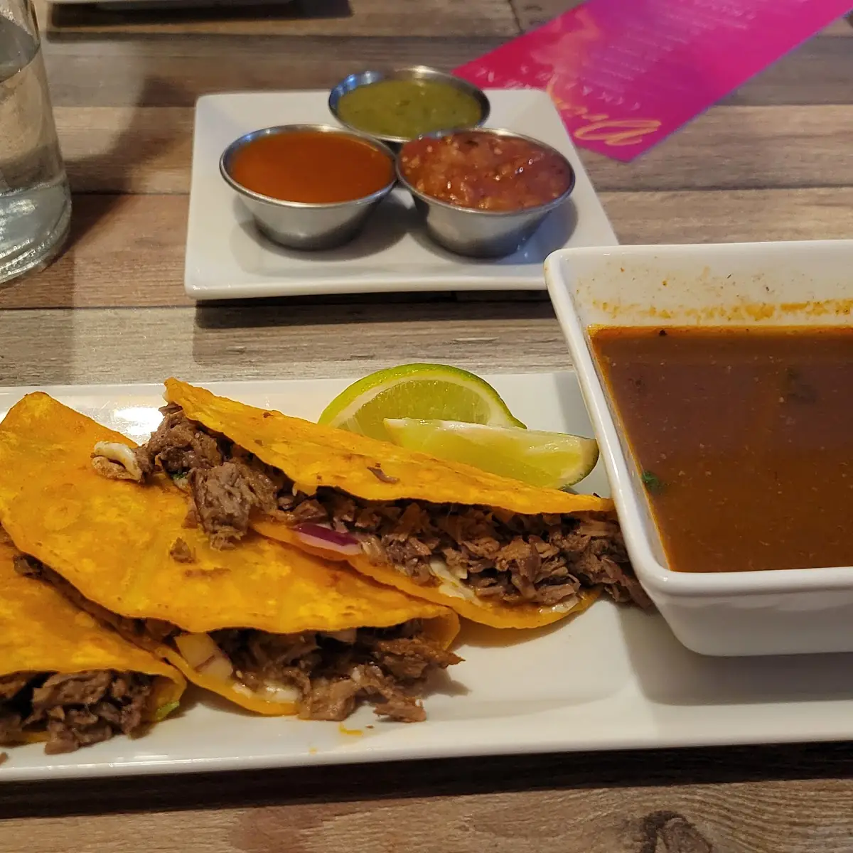 Birria Tacos w Broth