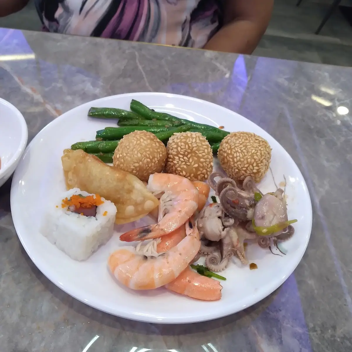 Shrimp Sesame Balls Sushi & Squid