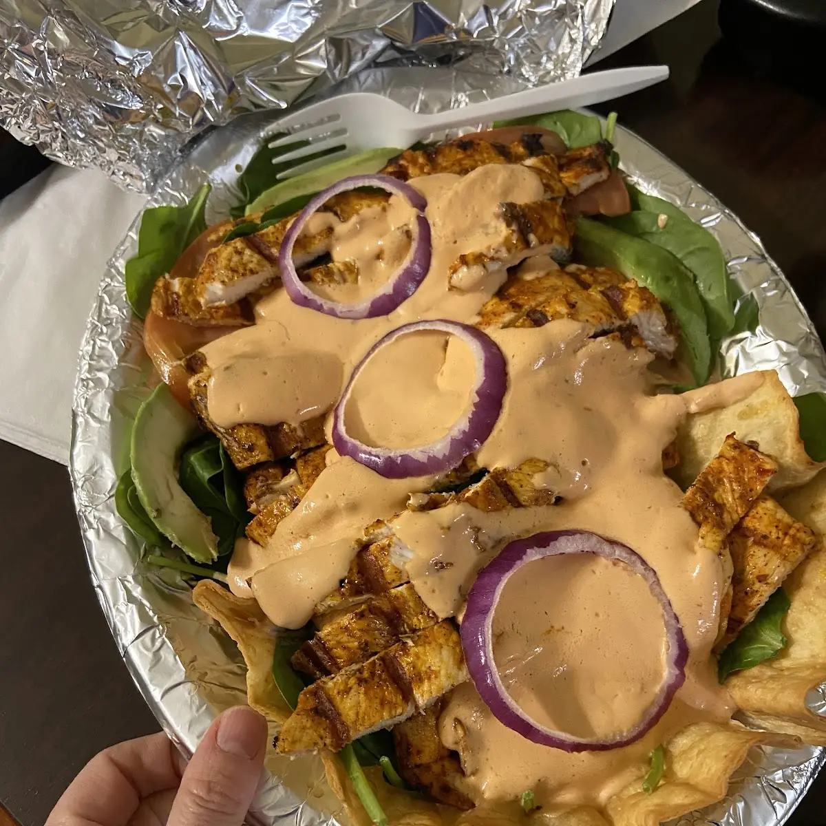 Chicken Spinach Salad