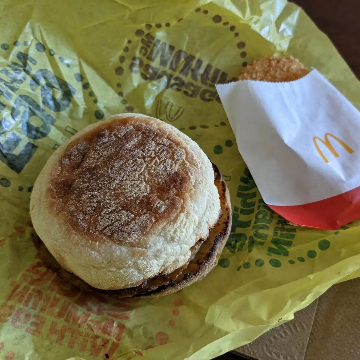 Sausage Mcmuffin with Egg