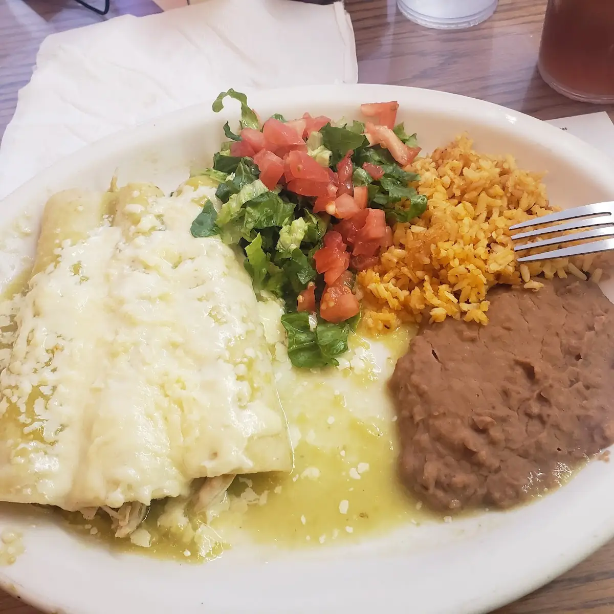 Chicken Enchilada w Greensauce