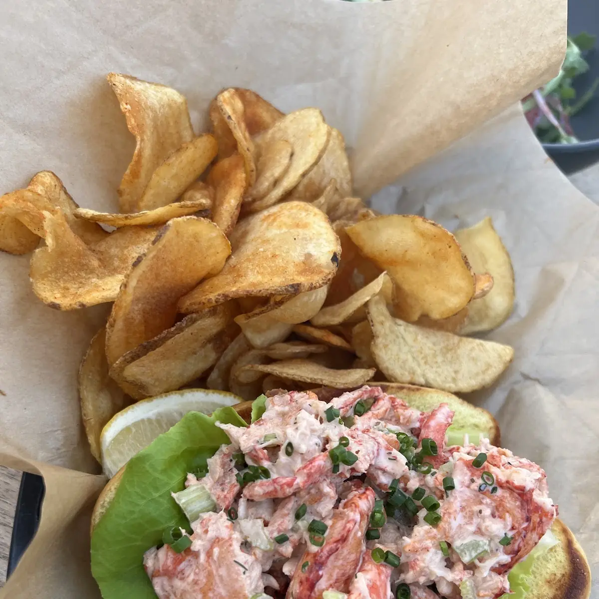 Lobster Roll with Chips