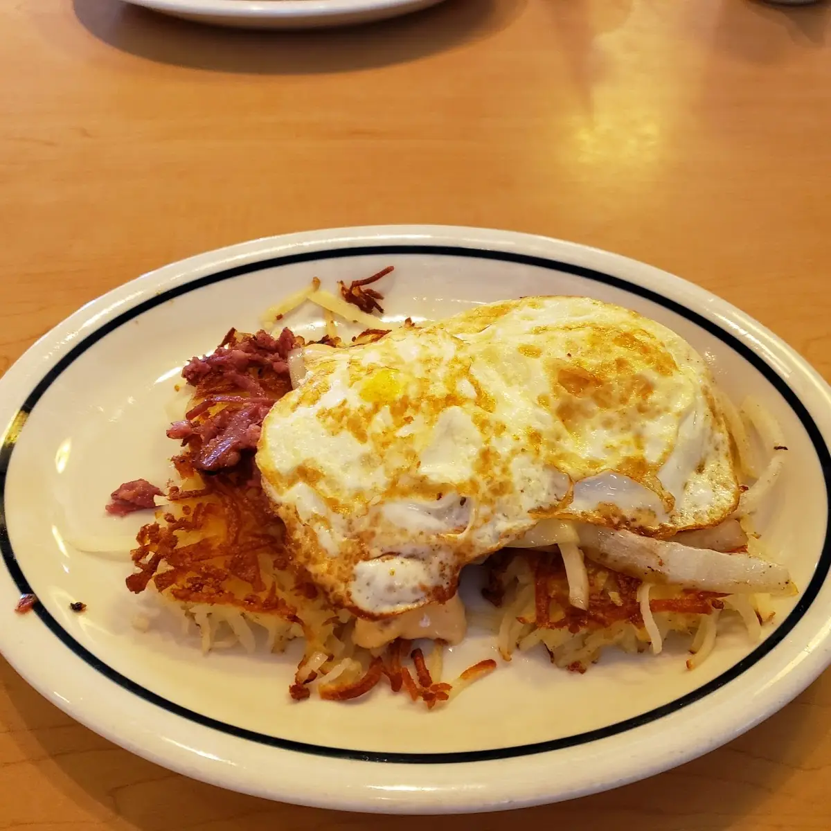 Homestyle Corned Beef Hash and Eggs