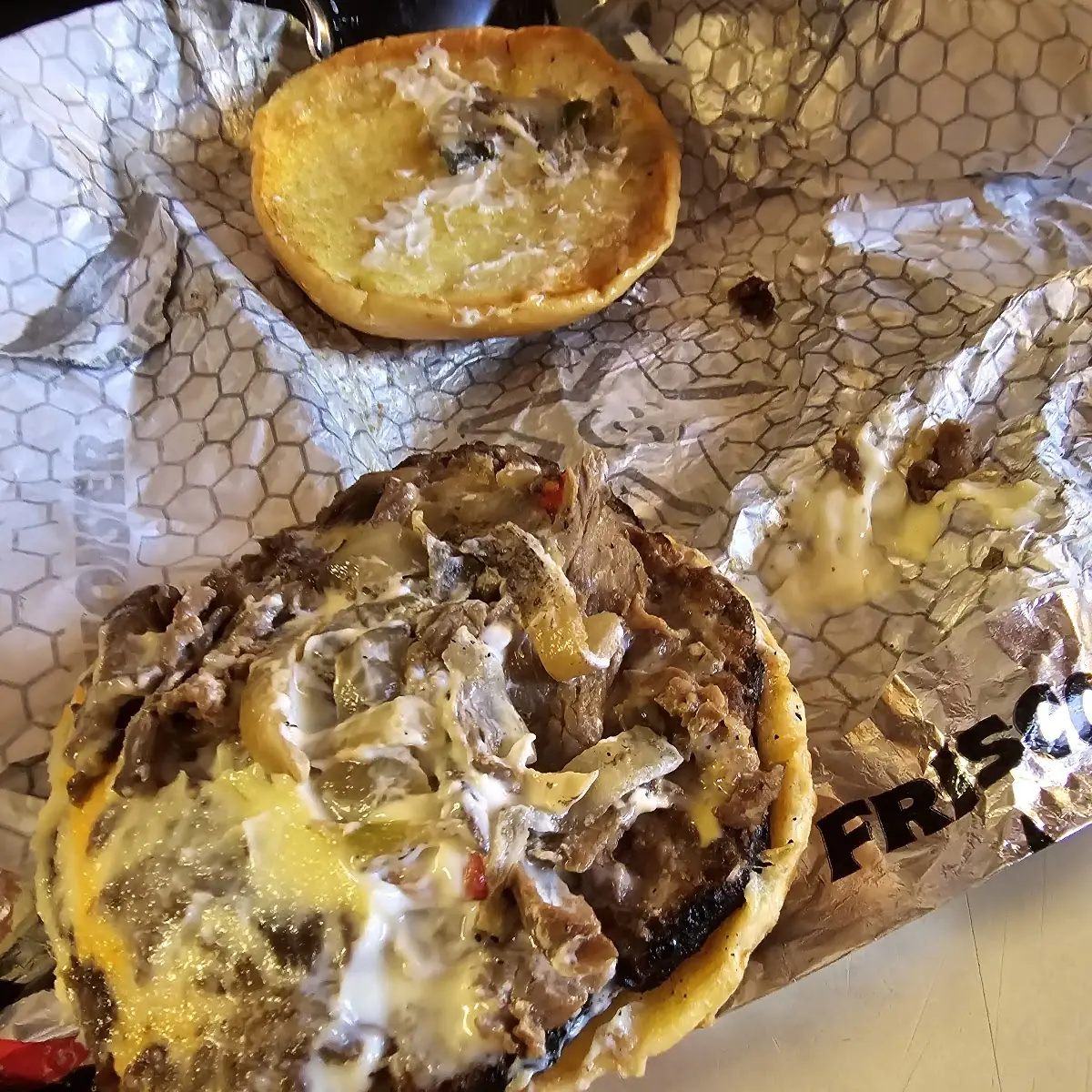 Philly Cheesesteak Angus Burger
