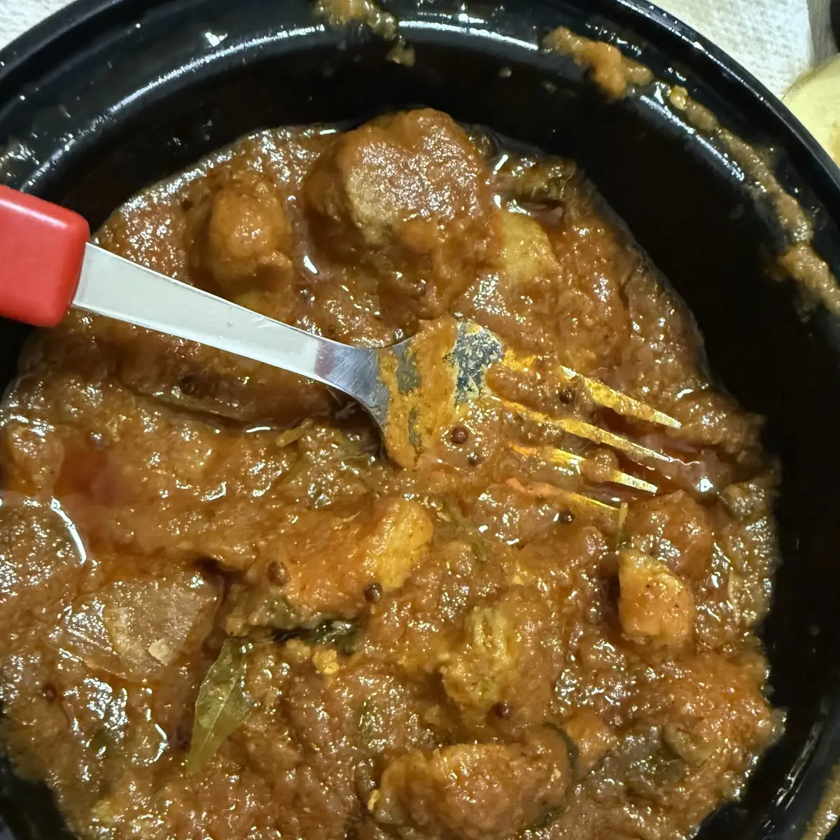 Andhra Chicken Curry with Rice