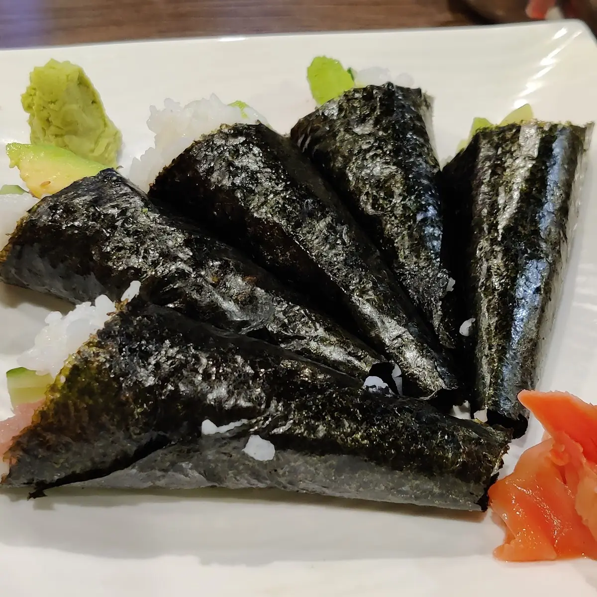 Avocado Cucumber Hand Roll