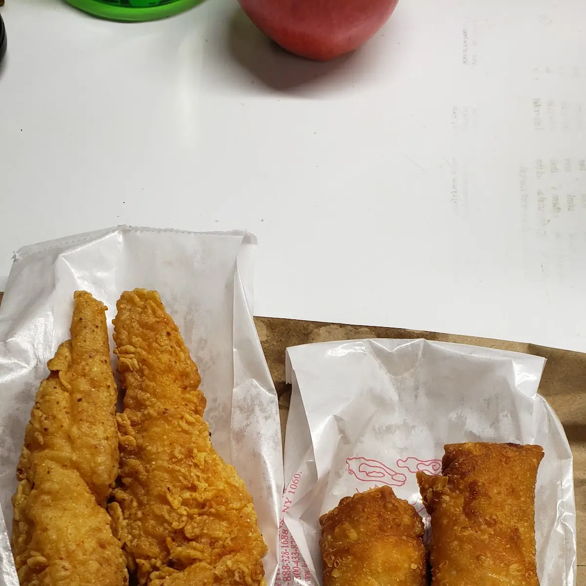 Fried Fish and Egg Roll