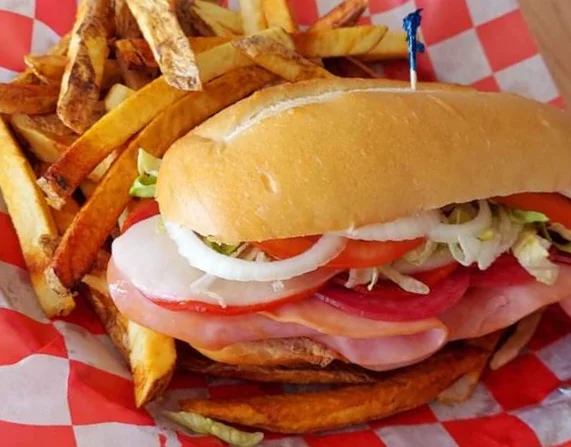 Italian Sub and Fries