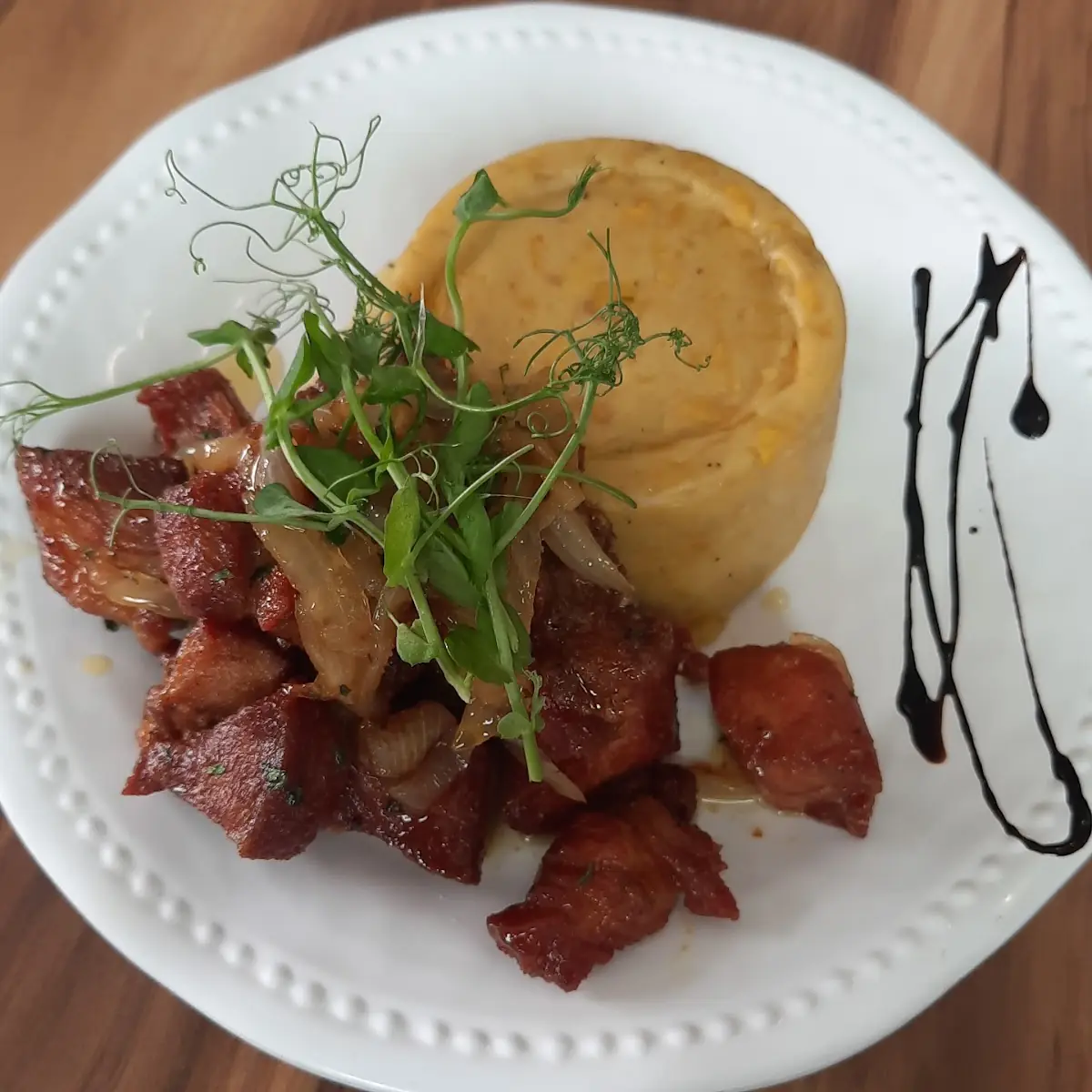 Carne Frita Y Mofongo